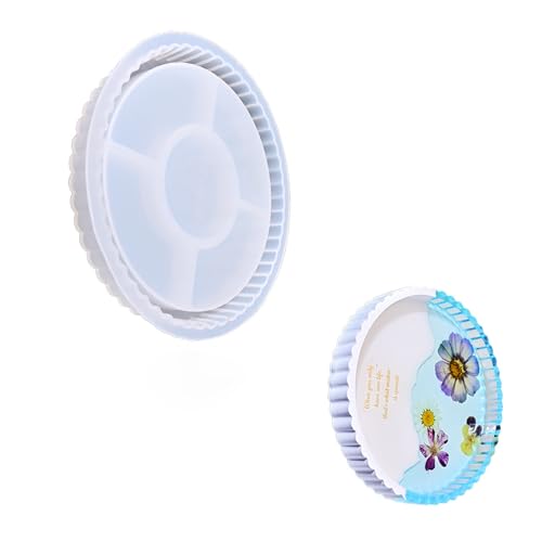 Ovale/runde Formharzschalenformen Für Epoxidharz Kerzenhalter Dekorationsharz Tablett Formen Für Schmucklagerschalen von Wsdsgz