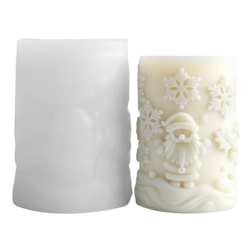 Schneeflocke Zylinder Silikonformen Weihnachtskerzenform Epoxidharz Schimmelpilze Handwerksgussform Formen Schimmel Schneeflocke Zylinder Silikonformen Weihnachtskerzenform Epoxidharz Schimmelpilze Handwerksgussform Formen Schimmel von Wsdsgz