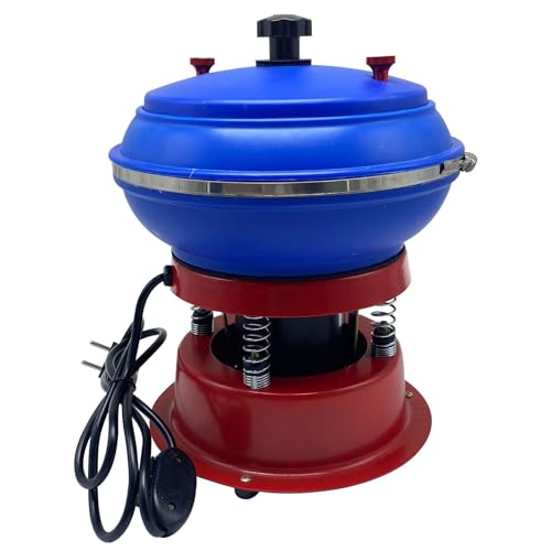 Wsexyy Vibrationsbecher, Rock -Becher -Maschine, 8 -Zoll -Schleifsteinpoliermaschine Für Tumbling & Rock -Polierer Für Anfänger Und Profis von Wsexyy