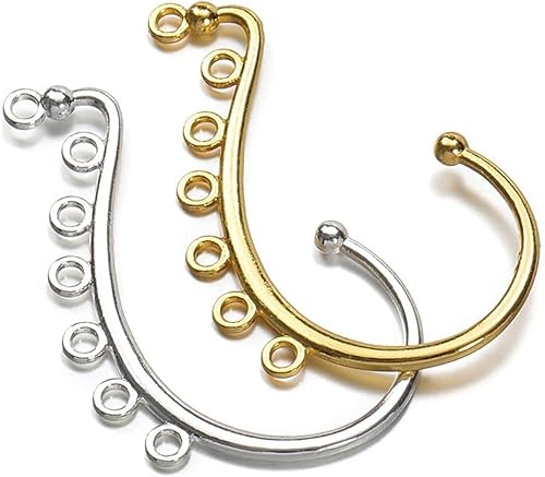 10 Stück Gold- und Silber-Ohrmanschetten-Ohrringe, 7 Löcher, Ohrwickel, Ohrringhaken, kein Piercing, Ohrmanschetten-Clips, Schmuckkomponenten für DIY-Ohrringherstellung, Ohrring-Verschlüsse und 10 Stück Gold- und Silber-Ohrmanschetten-Ohrringe, 7 Löcher, Ohrwickel, Ohrringhaken, kein Piercing, Ohrmanschetten-Clips, Schmuckkomponenten für DIY-Ohrringherstellung, Ohrring-Verschlüsse und von WsjiaboFux