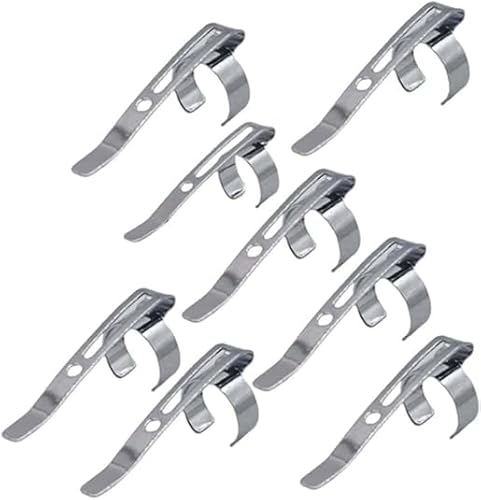 Metall-Stift-Clips zum Einrasten für Hemdtasche, zum Aufschieben, tragbarer Stifthalter für Klemmbrett, clevere modische Stifthalter, Schreibtischbedarf, Halter und Spender, 20 Stück von WsjiaboFux