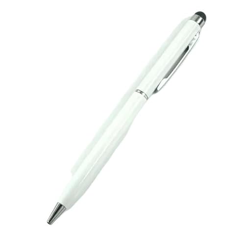 Wtukmo 20–200 Stifte pro Packung Mini Metall 2-in-1 Stylus Universal Kugelschreiber Custom Logo Text Gravur Büro Schule Werbung Stift (13, 20 Stück) von Wtukmo