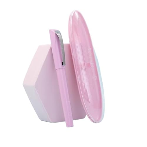 Wtukmo EF Füllfederhalter, Rechts- und Linkshänder, 0,35 mm, Bürobedarf, Geschenkstift (Rosa) von Wtukmo