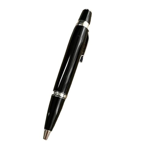 Wtukmo Einzigartiger, luxuriöser Füllfederhalter mit einziehbarer Feder und Glanztaschenstift, zum Schreiben von Geschenken, zufällige Farbe, Diamant-Clip (B-Kugelschreiber, nur Stift) von Wtukmo
