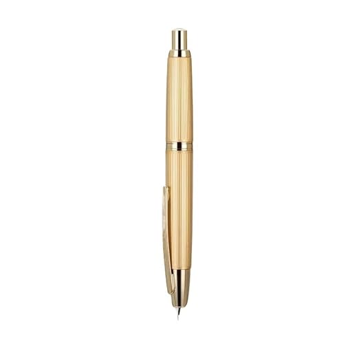 Wtukmo Füllfederhalter, einziehbare EF/F-Spitze, Metall mit Clip, Schreibwaren, Schulbedarf, Schreibwaren, PK A1, A2 (dunkles Khaki, F) von Wtukmo