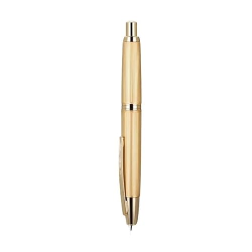 Wtukmo Füllfederhalter aus Metall, Perlblau, Rotgold, Muster-Design, EF-F-Feder, Schreibtintenstifte, Schulbedarf, Stifte, Geschenke (10, EF (0,4 mm)) von Wtukmo