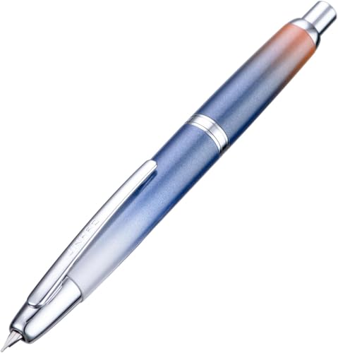 Wtukmo Füllfederhalter mit Farbverlauf, einziehbar, EF/F-Feder mit Tintenkonverter, Schreibgeschenkstift (06, F) von Wtukmo