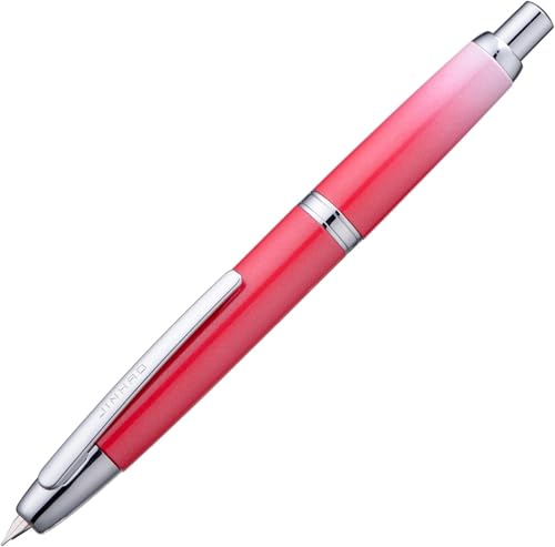 Wtukmo Füllfederhalter mit Farbverlauf, einziehbar, EF/F-Feder mit Tintenkonverter, Schreibgeschenkstift (08, EF) von Wtukmo