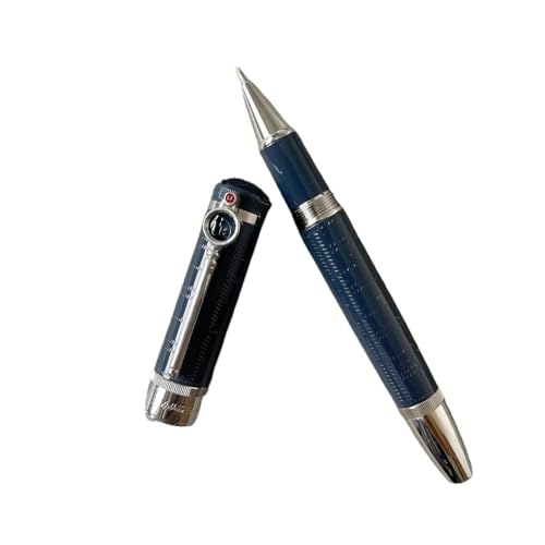 Wtukmo Füllfederhalter mit Lupe, rundes Design, hochwertige Qualität, kleine Menge (B1, Stift mit Beutel) von Wtukmo
