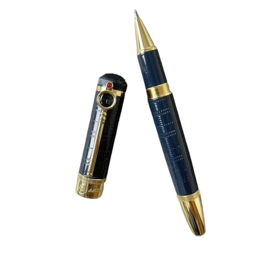 Wtukmo Füllfederhalter mit Lupe, rundes Design, hochwertige Qualität, kleine Menge (B3, Stift mit Beutel) von Wtukmo
