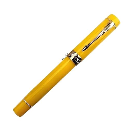 Wtukmo Klassischer goldfarbener Füllfederhalter mit Pfeil-Clip zum Schreiben, luxuriöse Kugelschreiber, M/F/EF-Spitze, Bürobedarf (14, gebogene Spitze 1,0 mm höher) von Wtukmo