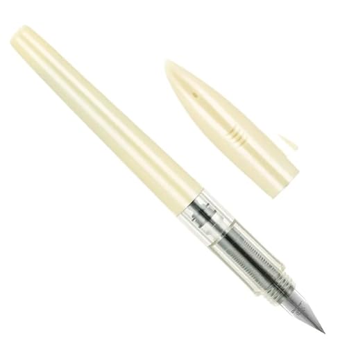 Wtukmo Kunststoff-Füllfederhalter, 0,5 mm, F-Spitze, niedlich, Hai-Form, Kalligraphie-Tintenstifte, Schule, Schreibwaren, Bürobedarf, Studenten, Geschenke (Elfenbeinweiß) von Wtukmo