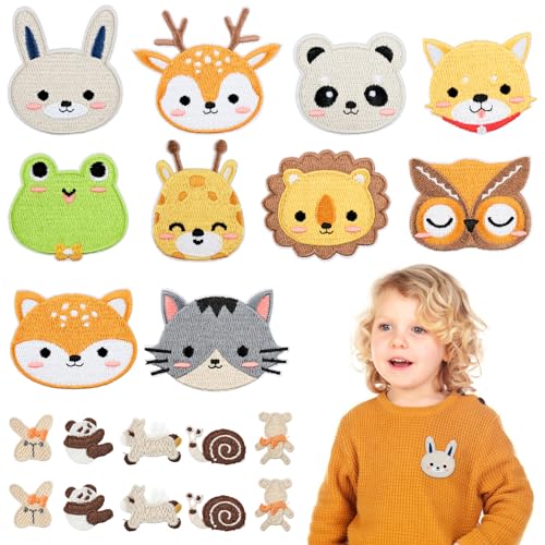 WuGU 20 Stück Flicken Zum Aufbügeln Kinder, Bügelflicken, Bügelbilder für Kleidung, Jacken, Rucksäcke, Jeans Patches - Reparieren Sie Das Loch, DIY-Zubehör von WuGU