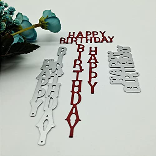 WuLi77 Stanzschablonen, Geburtstagskarten-Metall-Stanzform für Karten, Scrapbooking, Basteln, Geschenk, Scrapbooking, Vorlagen, Fotoalbum, Dekoration WuLi77 Stanzschablonen, Geburtstagskarten-Metall-Stanzform für Karten, Scrapbooking, Basteln, Geschenk, Scrapbooking, Vorlagen, Fotoalbum, Dekoration von Homry