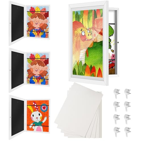 Wuciray Bilderrahmen Kinderzeichnungen A4 mit 20 Zeichenpapier Befüllbarer Rahmen Wechselrahmen Kinderbilder Aufklappbar Kinder Kunst Rahmen mit Aufbewahrungsfunktion Holz Wuciray Bilderrahmen Kinderzeichnungen A4 mit 20 Zeichenpapier Befüllbarer Rahmen Wechselrahmen Kinderbilder Aufklappbar Kinder Kunst Rahmen mit Aufbewahrungsfunktion Holz von Wuciray