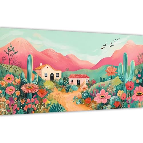 Malen nach Zahlen Anlage，Malen nach Zahlen Erwachsene Landschaft 40x80cm Paint by Numbers Handgemalt Ölgemälde Leinwand Set，3 Pinsel und Acrylfarbe，Wanddeko Frauen Kreativ Geschenk (Ohne Rahmen) Y#A70 von Wucuuxen