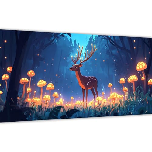 Malen nach Zahlen Baum, Malen nach Zahlen Erwachsene Reh 60x120cm Paint by Numbers Handgemalt Ölgemälde Leinwand Set, mit 3 Pinsel und Acrylfarbe, Wanddeko Frauen Kreativ Geschenk (Ohne Rahmen) Y#A92 von Wucuuxen