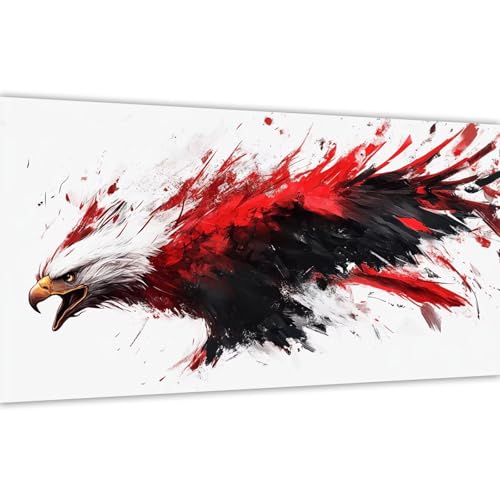 Malen nach Zahlen Erwachsene Tier, 2025 Malen nach Zahlen Adler Paint by Numbers DIY Leinwand Set mit Pinsel und Acrylfarbe, Home Deko Kunst Frauen Kreativ Geschenk für Anfänger 100x200cm Y#A65 von Wucuuxen