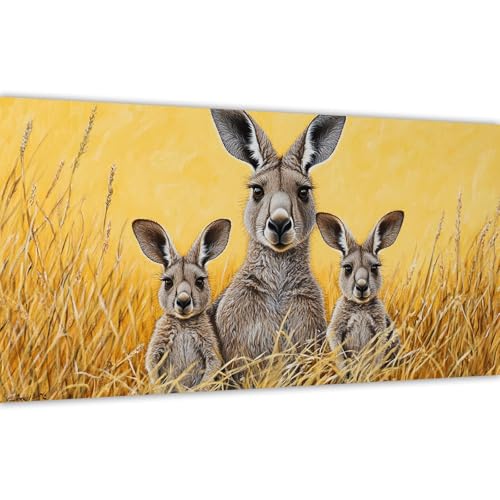 Malen nach Zahlen Herbst, Malen nach Zahlen Erwachsene Känguru 20x40cm Paint by Numbers Handgemalt Ölgemälde Leinwand Set, 3 Pinsel und Acrylfarbe, Wanddeko Frauen Kreativ Geschenk (Ohne Rahmen) Y#A72 von Wucuuxen