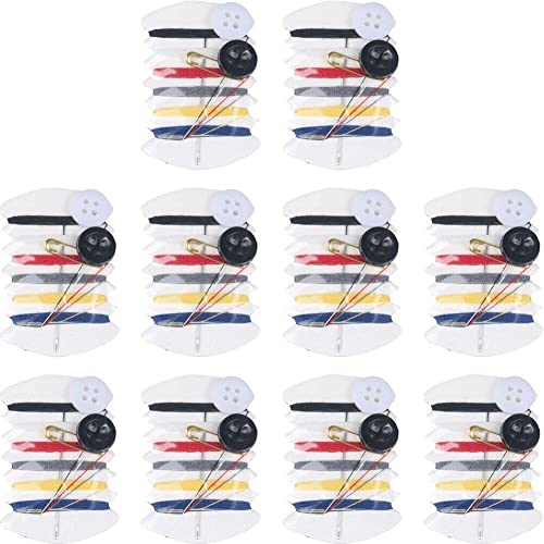 10pcs Set Mini Portable Nähen Kit Nadel Faden Knopf Pin Reise Haushaltswerkzeuge Hand Nähen Tasche für Reise Hotel Suppliesh von Wudaizhi