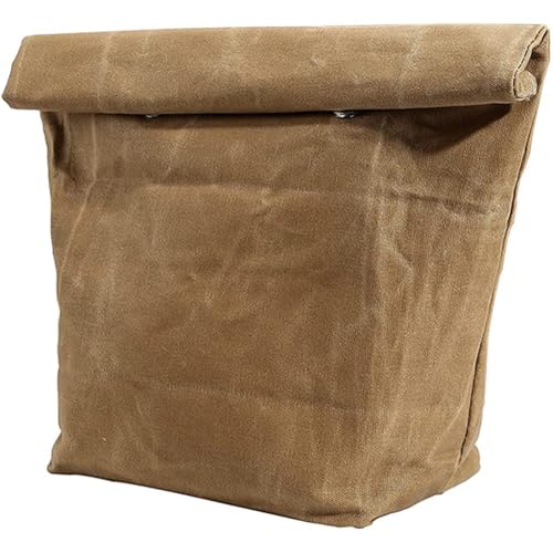 Lunchtasche Aus Gewachstem Canvas, Wiederverwendbar Für Männer Und Frauen, Wasserdicht, Auslaufsicher, Isoliert, Lunchsack, Braune Papiertüte Für Arbeit, Büro Lunchtasche Aus Gewachstem Canvas, Wiederverwendbar Für Männer Und Frauen, Wasserdicht, Auslaufsicher, Isoliert, Lunchsack, Braune Papiertüte Für Arbeit, Büro von Wudaizhi