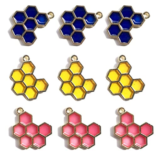 Wudaizhi 60 Stücke Biene Bienenwabe Charms Anhänger Für Schmuck Für Halskette, Armband Ohrringe Keychain DIY Herstellung Von Lieferungen Wudaizhi 60 Stücke Biene Bienenwabe Charms Anhänger Für Schmuck Für Halskette, Armband Ohrringe Keychain DIY Herstellung Von Lieferungen von Wudaizhi