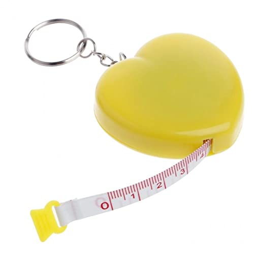 Wudaizhi Herzförmiges Maßband Messband Für Körpermessungen, Einziehbare Kleine Mini Weiche Nähgewabelstofftuch Tailleband Messklebeband Wudaizhi Herzförmiges Maßband Messband Für Körpermessungen, Einziehbare Kleine Mini Weiche Nähgewabelstofftuch Tailleband Messklebeband von Wudaizhi