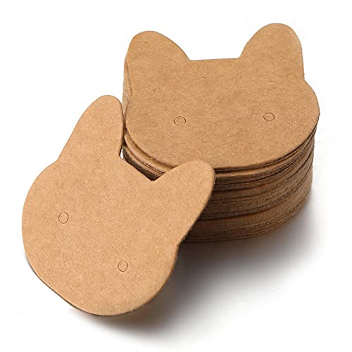 Wudaizhi Ohrringkarten, 100 Pcs Niedliche Katzenform -ohrring -displaykarten Ohrringhalterkarten Für Ohrringe Halskette Schmuck Display Aufbewahrungszubehör Wudaizhi Ohrringkarten, 100 Pcs Niedliche Katzenform -ohrring -displaykarten Ohrringhalterkarten Für Ohrringe Halskette Schmuck Display Aufbewahrungszubehör von Wudaizhi
