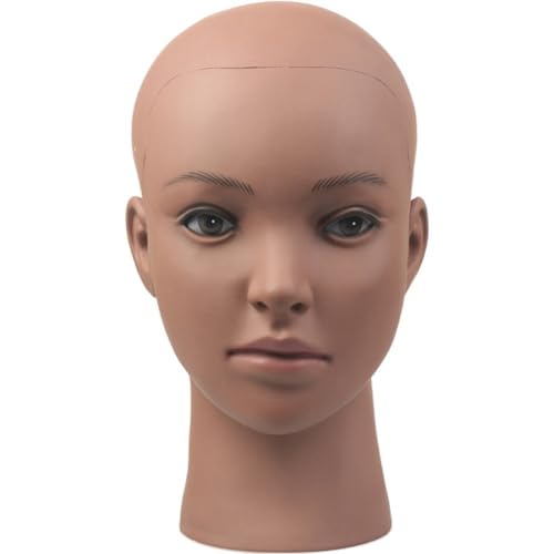Wudaizhi Schaufensterpuppenkopf, Weiblich, Kahl, Professioneller Kosmetik-trainingskopf, Kahler Puppenkopf, Perückenkopf, Ständer Für Die Anzeige Wudaizhi Schaufensterpuppenkopf, Weiblich, Kahl, Professioneller Kosmetik-trainingskopf, Kahler Puppenkopf, Perückenkopf, Ständer Für Die Anzeige von Wudaizhi