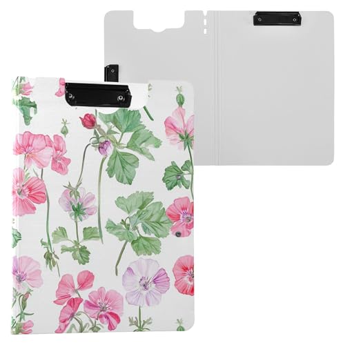 Art Geranium Weiß Faltbares Klemmbrett mit Aufbewahrung Horizontal und Vertikal Doppelclips Klemmbrett mit Hardcover Klemmbrett Binderfolio Büro Meeting Art Geranium Weiß Faltbares Klemmbrett mit Aufbewahrung Horizontal und Vertikal Doppelclips Klemmbrett mit Hardcover Klemmbrett Binderfolio Büro Meeting von Wudan
