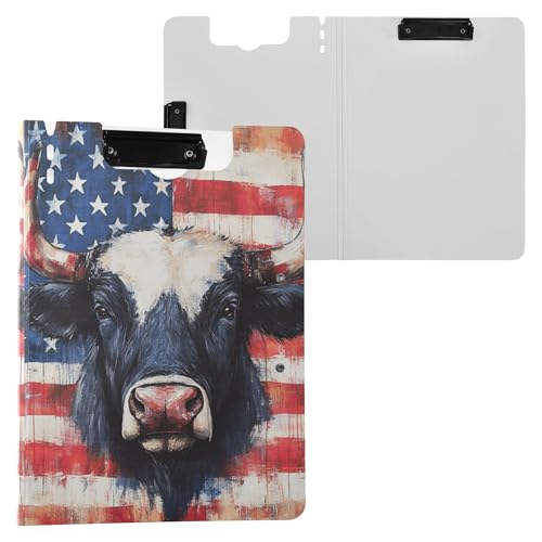 Buffalo Plaid USA Stars Patriotisches Klemmbrett mit Mappe, zwei Metall-Clips, Stifthalter, Klemmbrett mit festem Einband, Klemmbrett, Binderfolio, Büro, Geschäft Buffalo Plaid USA Stars Patriotisches Klemmbrett mit Mappe, zwei Metall-Clips, Stifthalter, Klemmbrett mit festem Einband, Klemmbrett, Binderfolio, Büro, Geschäft von Wudan