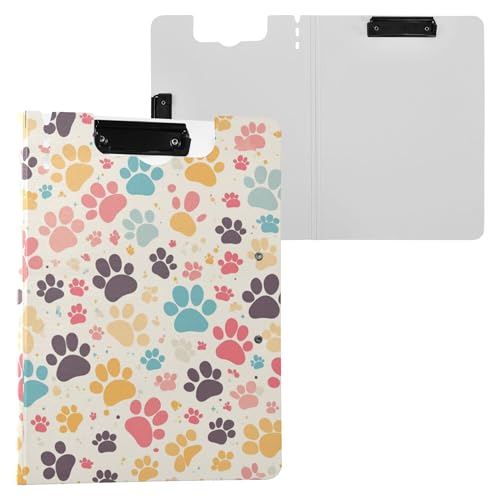 Cartoon-Klemmbrett mit niedlichem Hunde- und Katzenpfotenmotiv, Doppel-Clips, Stifthalter, Klemmbrett mit festem Einband, Folio, medizinischer Bauunternehm Cartoon-Klemmbrett mit niedlichem Hunde- und Katzenpfotenmotiv, Doppel-Clips, Stifthalter, Klemmbrett mit festem Einband, Folio, medizinischer Bauunternehm von Wudan