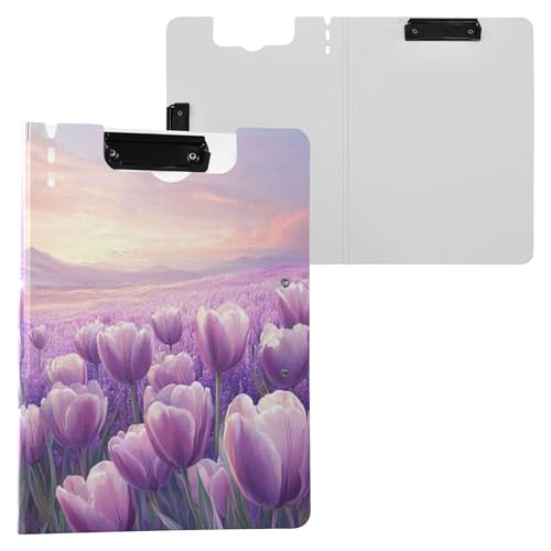 Clipfolio Klemmbrett mit Blume, Lavendel, faltbar, Doppel-Clips, Stifthalter, Klemmbrett mit Abdeckung, Bürobedarf Clipfolio Klemmbrett mit Blume, Lavendel, faltbar, Doppel-Clips, Stifthalter, Klemmbrett mit Abdeckung, Bürobedarf von Wudan