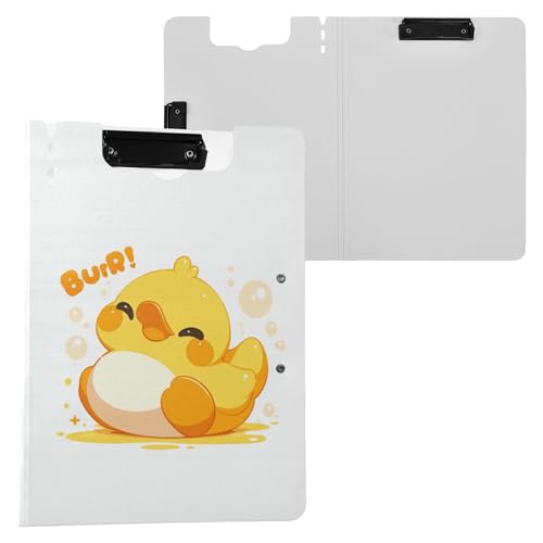 Duck Happy Pattern Klemmbrett Ordner mit Aufbewahrung, doppelte Metall-Clips, Stifthalter, Klemmbrett mit Abdeckung, Klemmbrett, Ordner, Schreibwarenzubehör Duck Happy Pattern Klemmbrett Ordner mit Aufbewahrung, doppelte Metall-Clips, Stifthalter, Klemmbrett mit Abdeckung, Klemmbrett, Ordner, Schreibwarenzubehör von Wudan