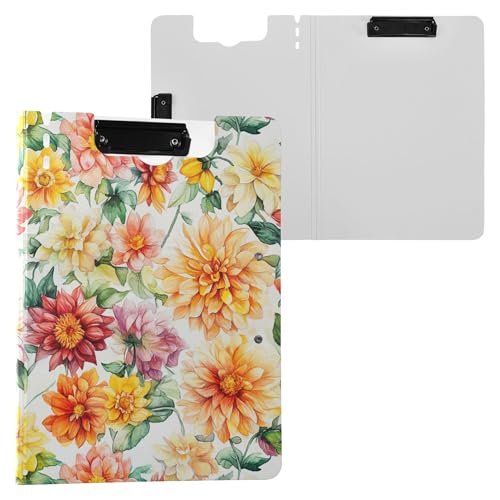 Herbstblumen, Dahlie, Narzissen, weiß, faltbares Klemmbrett, Doppel-Clips, Stifthalter, Klemmbrett mit Abdeckung, Klemmbrett, Folio, Coaching Trade Quest Herbstblumen, Dahlie, Narzissen, weiß, faltbares Klemmbrett, Doppel-Clips, Stifthalter, Klemmbrett mit Abdeckung, Klemmbrett, Folio, Coaching Trade Quest von Wudan