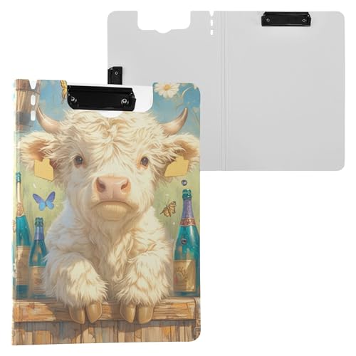 Highland Cow Blue Bottles Butterflies Faltbares Klemmbrett mit Aufbewahrung Doppelclips Stifthalter Klemmbrett mit Abdeckung Klemmbrett Binderfolio Outdoor Skizzieren Highland Cow Blue Bottles Butterflies Faltbares Klemmbrett mit Aufbewahrung Doppelclips Stifthalter Klemmbrett mit Abdeckung Klemmbrett Binderfolio Outdoor Skizzieren von Wudan