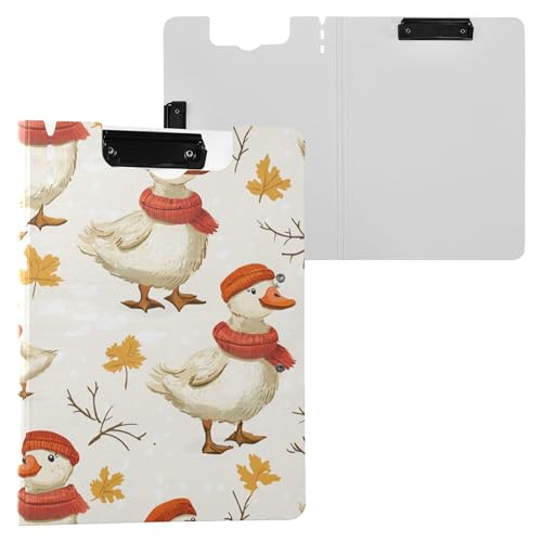 Klemmbrett mit Aufbewahrung, Doppelclips, Stifthalter, Klemmbrett mit festem Einband, Klemmbrett, Folio, Schreibwaren-Organizer, Zubehör Klemmbrett mit Aufbewahrung, Doppelclips, Stifthalter, Klemmbrett mit festem Einband, Klemmbrett, Folio, Schreibwaren-Organizer, Zubehör von Wudan