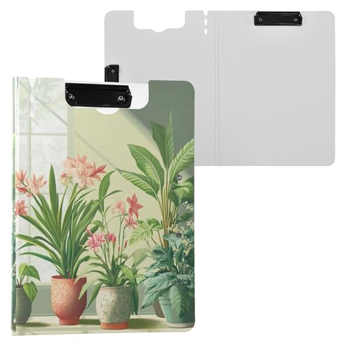Klemmbrett mit Blumenmuster, Doppel-Clips, Stifthalter, Klemmbrett mit Abdeckung, Klemmbrett, Clipfolio für Zuhause, Reisen, Karten, Aufbewahrungsbehälter Klemmbrett mit Blumenmuster, Doppel-Clips, Stifthalter, Klemmbrett mit Abdeckung, Klemmbrett, Clipfolio für Zuhause, Reisen, Karten, Aufbewahrungsbehälter von Wudan