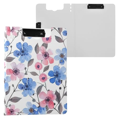 Klemmbrett mit Deckel, Sommerblau, Rosa, Blumen, Weiß, Faltbares Klemmbrett, Doppelklemmbrett, Metallklammern, Stifthalter, Klemmbrett mit Abdeckung, Klemmbrett, Ordner, Büro, Geschäft Klemmbrett mit Deckel, Sommerblau, Rosa, Blumen, Weiß, Faltbares Klemmbrett, Doppelklemmbrett, Metallklammern, Stifthalter, Klemmbrett mit Abdeckung, Klemmbrett, Ordner, Büro, Geschäft von Wudan