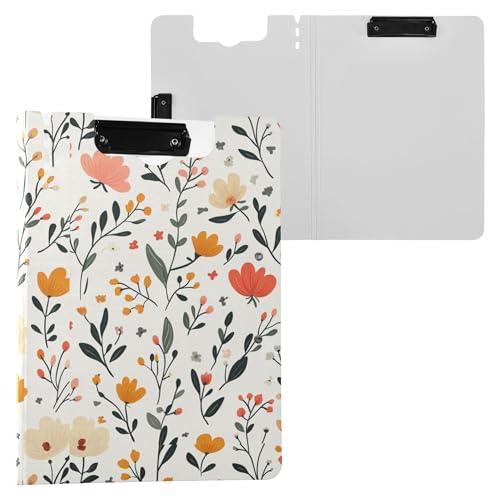 Klemmbrett mit Frühlingsblumen, Orchidee, neutral, faltbar, horizontal und vertikal, Doppel-Clip-Board mit festem Einband, Klemmbrett, Binderfolio, Bürobinderzubehör Klemmbrett mit Frühlingsblumen, Orchidee, neutral, faltbar, horizontal und vertikal, Doppel-Clip-Board mit festem Einband, Klemmbrett, Binderfolio, Bürobinderzubehör von Wudan