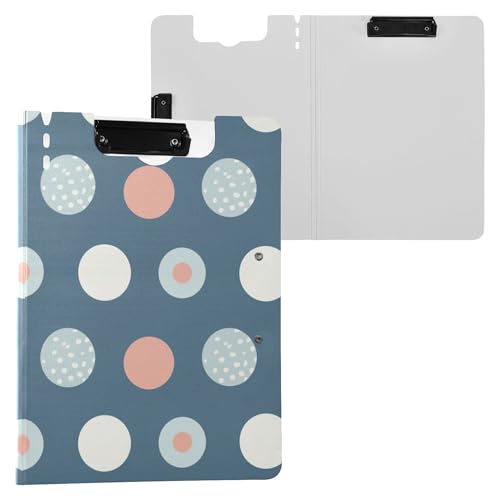 Kreis tiefblaue faltbare Klemmbretter Doppelmetall-Clips Stifthalter Klemmbrett mit festem Einband Klemmbrett Folio Coaching Trade Quest Kreis tiefblaue faltbare Klemmbretter Doppelmetall-Clips Stifthalter Klemmbrett mit festem Einband Klemmbrett Folio Coaching Trade Quest von Wudan