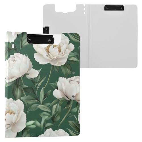 Niedliche Pfingstrosen grün Klemmbrett Ordner mit Aufbewahrung horizontal und vertikal Doppelclips Klemmbrett mit Abdeckung Klemmbrett Folio Binder Home Rezeptaufbewahrung Niedliche Pfingstrosen grün Klemmbrett Ordner mit Aufbewahrung horizontal und vertikal Doppelclips Klemmbrett mit Abdeckung Klemmbrett Folio Binder Home Rezeptaufbewahrung von Wudan
