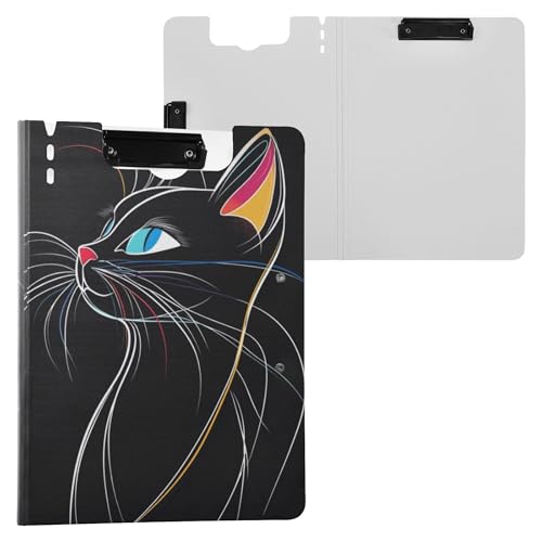 Niedliche faltbare Klemmbretter mit amerikanischer Kurzhaar-Katze, horizontale und vertikale Doppel-Clip-Board mit Abdeckung, Klemmbrett, Binderfolio, Zuhause, Reisen, Karten, Aufbewahrungsbehälter Niedliche faltbare Klemmbretter mit amerikanischer Kurzhaar-Katze, horizontale und vertikale Doppel-Clip-Board mit Abdeckung, Klemmbrett, Binderfolio, Zuhause, Reisen, Karten, Aufbewahrungsbehälter von Wudan