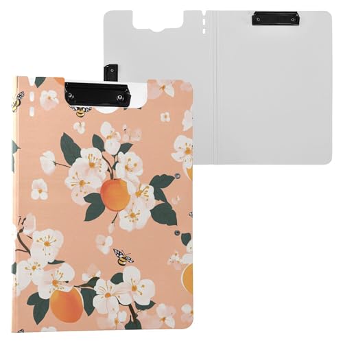 Niedliches Serviceberry Obst-Pfirsich-Klemmbrett mit zwei Metall-Clips, Stifthalter, Klemmbrett mit festem Einband, Binderfolio, Rezeptaufbewahrung für Zuhause Niedliches Serviceberry Obst-Pfirsich-Klemmbrett mit zwei Metall-Clips, Stifthalter, Klemmbrett mit festem Einband, Binderfolio, Rezeptaufbewahrung für Zuhause von Wudan