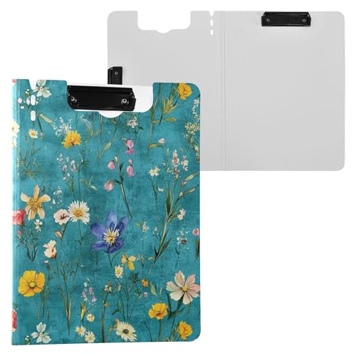 Retro Oberonia Türkis Klemmbrett mit Mappe Zwei Metallclips Stifthalter Klemmbrett mit Hardcover Clipfolio Krankenhauszubehör Retro Oberonia Türkis Klemmbrett mit Mappe Zwei Metallclips Stifthalter Klemmbrett mit Hardcover Clipfolio Krankenhauszubehör von Wudan