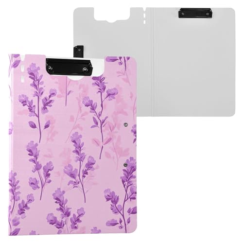 Süßes Lavendel-Klemmbrett, Doppel-Clips, Stifthalter, Klemmbrett mit Abdeckung, Klemmbrett, Folio, Schreibwarenzubehör Süßes Lavendel-Klemmbrett, Doppel-Clips, Stifthalter, Klemmbrett mit Abdeckung, Klemmbrett, Folio, Schreibwarenzubehör von Wudan