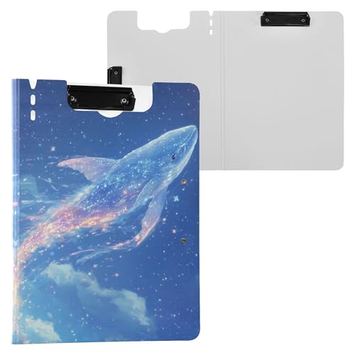 Süßes Thunfisch-Klemmbrett, faltbar, Doppel-Clips, Stifthalter, Klemmbrett mit Abdeckung, Klemmbrett, Binderfolio, Laborzubehör Süßes Thunfisch-Klemmbrett, faltbar, Doppel-Clips, Stifthalter, Klemmbrett mit Abdeckung, Klemmbrett, Binderfolio, Laborzubehör von Wudan