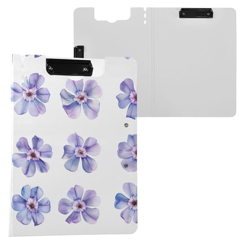 Sweet Phlox Klemmbrett mit Blumenmotiv, faltbar, doppelte Metall-Clips, Stifthalter, Klemmbrett mit festem Einband, Klemmbrett, Folio, Laborzubehör Sweet Phlox Klemmbrett mit Blumenmotiv, faltbar, doppelte Metall-Clips, Stifthalter, Klemmbrett mit festem Einband, Klemmbrett, Folio, Laborzubehör von Wudan