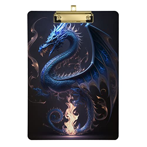 The Blue Dragon Acryl-Klemmbrett, A4, 31,8 x 22,9 cm, mit Metallclip, PVC-Klemmbretter für Studenten, Kinder, Büro, Aktenordner, Krankenschwestern, Outdoor-Skizzieren The Blue Dragon Acryl-Klemmbrett, A4, 31,8 x 22,9 cm, mit Metallclip, PVC-Klemmbretter für Studenten, Kinder, Büro, Aktenordner, Krankenschwestern, Outdoor-Skizzieren von Wudan