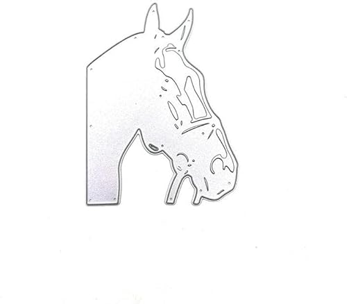 Wudida Metall Stanzformen Schablonen Pferdekopf Vorlage Formen Prägewerkzeug für DIY Scrapbooking Papier Karten Handwerk - B von Wudida